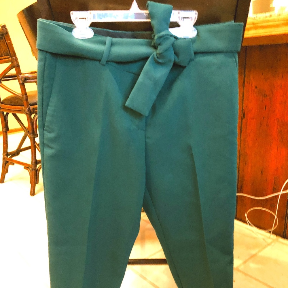 Forrest Green Ann Taylor Bow Tie Ankle Pant 8P